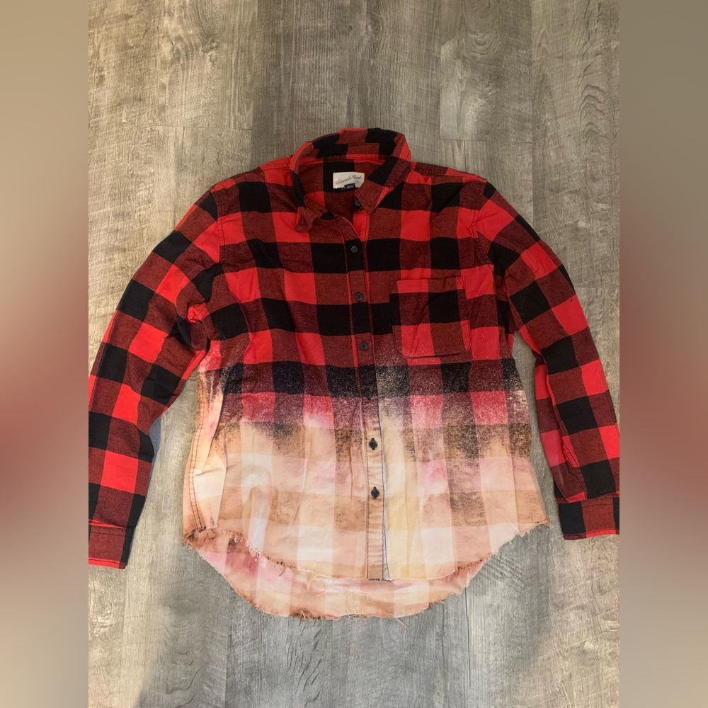Bleach plaid shirt